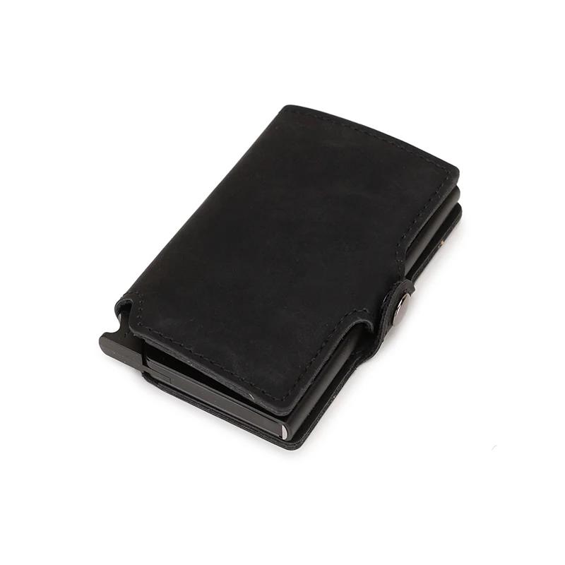 Schlanker Visitenkartenhalter Herren Geldbörse Metall Rfid Smart Wallet Dreifach Pop-Up Hülle Bank Kredit Visitenkartenhalter Visitekaarthouder