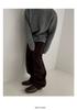 Maglione da uomo in mohair stile coreano autunnale: Maglione Trendy Girocollo Largo