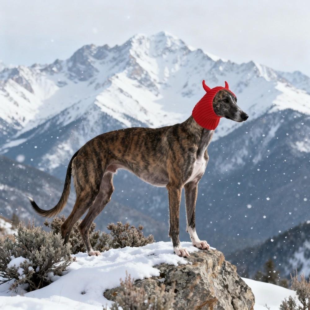 Cute Warm Dog Head Cover Cartoon Fashion Pet Knitted Hat Comfortable Soft Pet Calming Headgear Pet Party