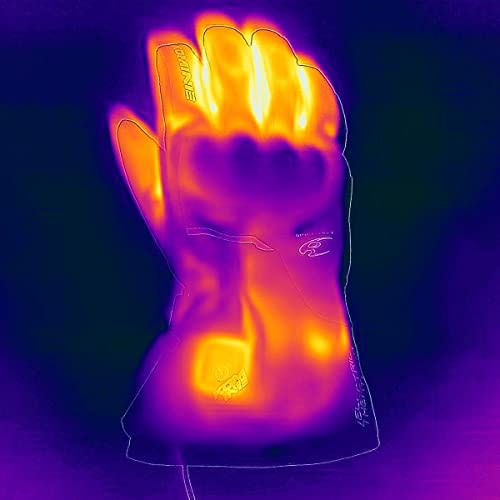 Komine EK-217 Protect Electric Heat Gloves for Motorcycles Black L