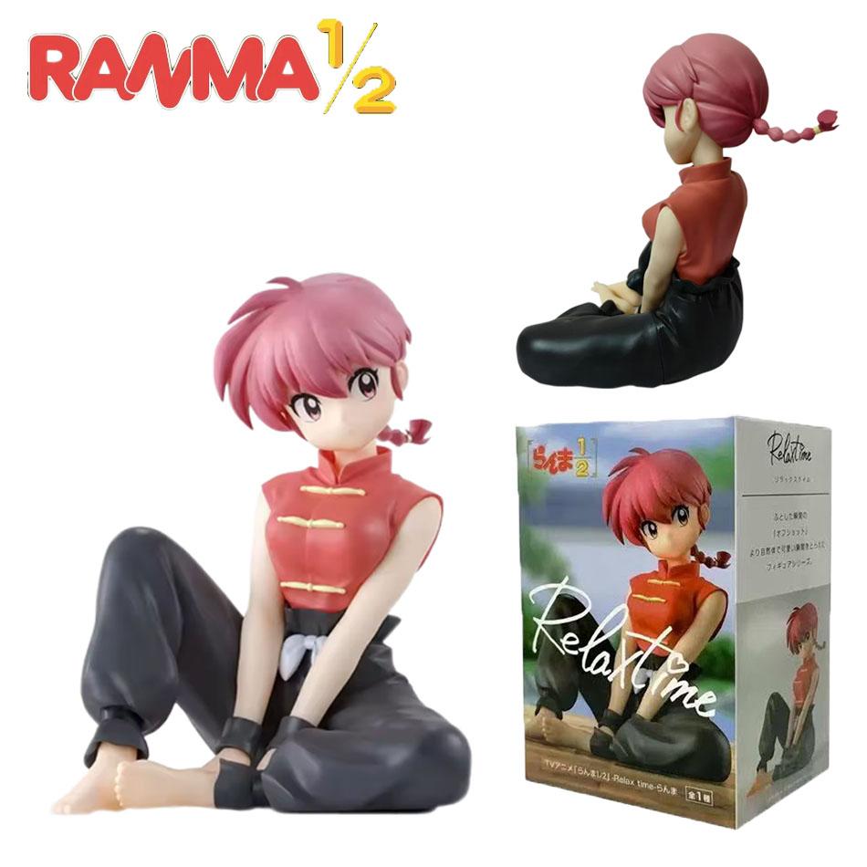 In Stock Ranma 12 Saotome Ranma Tendou Akane Relax Time Anime  Figure Desktop Decoration Model Collector Figurine Toy