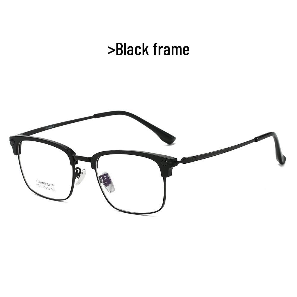 2025 Ultra-Light Titanium Eyebrow-Frame Glasses - Unisex, Versatile Style Myopia-Compatible with Blue Light Blocking