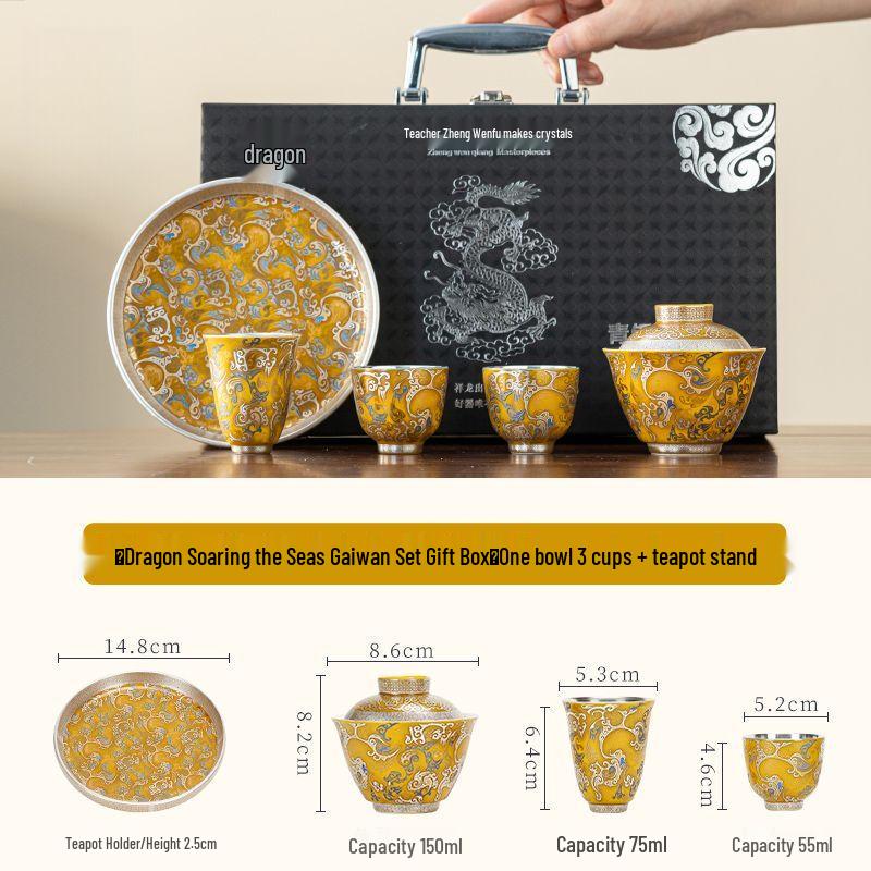 Forbidden City Dunhuang Ceramic Kung Fu Tea Set
