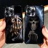 Coque de téléphone plaquée style amusant avec squelette de la Faucheuse pour Xiaomi Poco X5 X6 X7 X8 Pro Max F8 Ultra F7 M8 M7 M5S Redmi 15C 15 14C 1
