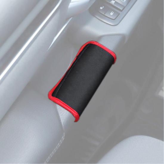 Car Inner Door Grab Handle Soft Cloth Cover Accessories For Dodge RAM 1500 19-25