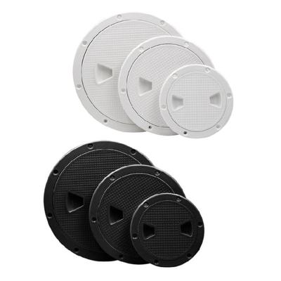 Easy Install Round Boat Hatches Cover 4/6/8 Inch ABS Inspection Access Deck Plate Simple Installation for Marine Deck