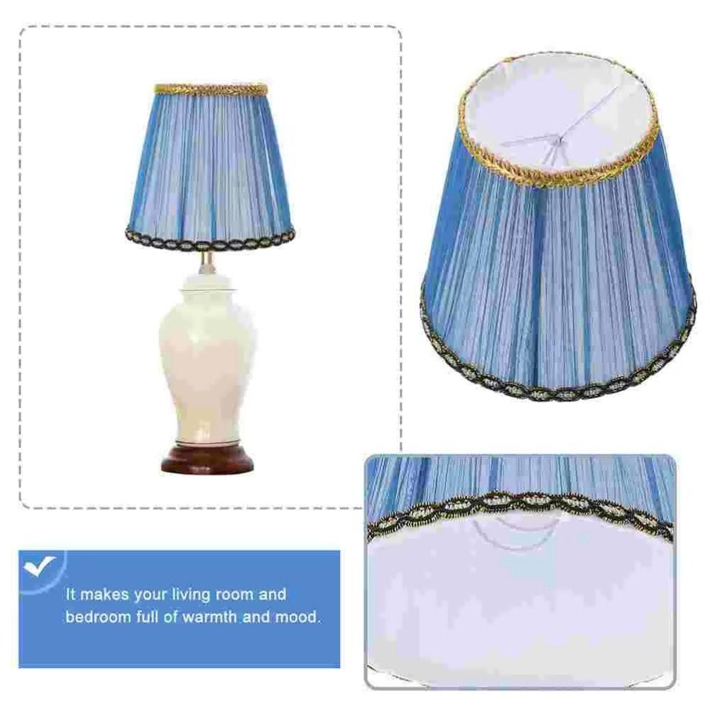 Wear‑resistant Cloth Lamp Shade Clip on/Meson Type Chandelier Lampshade Table Lamp Cover  Bedroom