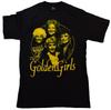 The Golden Girls Mens The Golden Girls Yellow Graphic Black Shirt New M