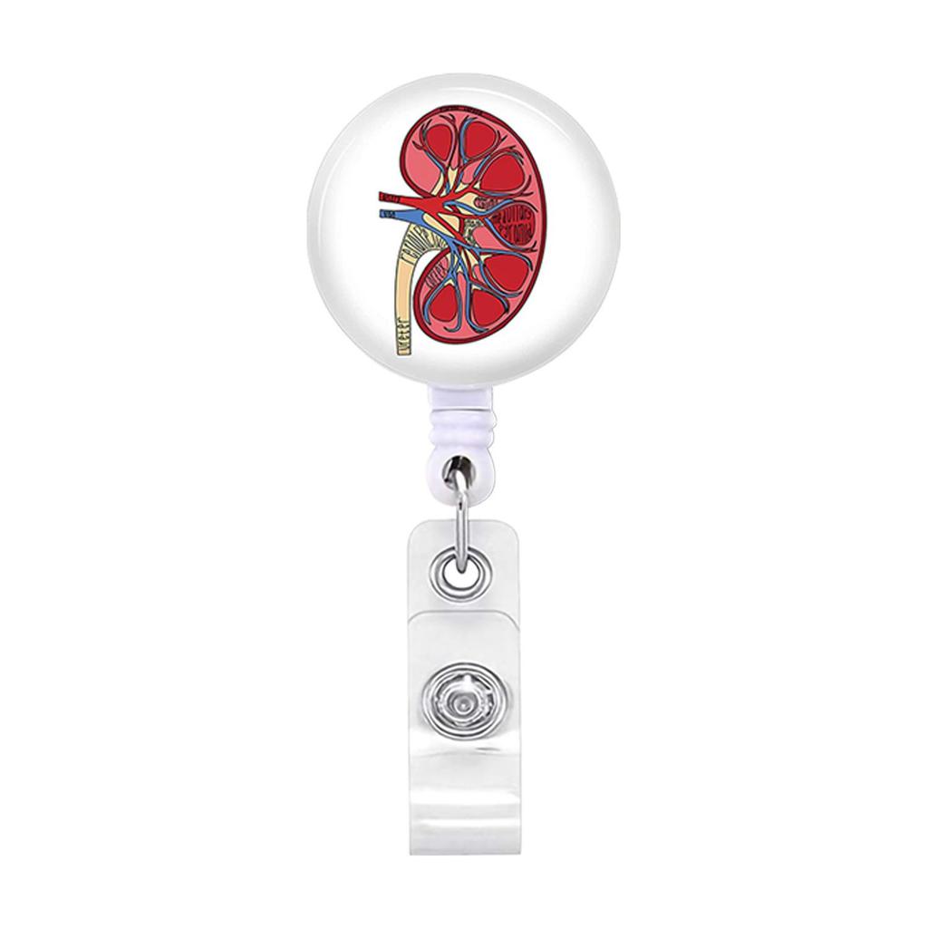 Cute Ambulance Retractable Nurse Badge Reel Clip Cartoon Medicine Doctor Students IC ID Card Badge Holder