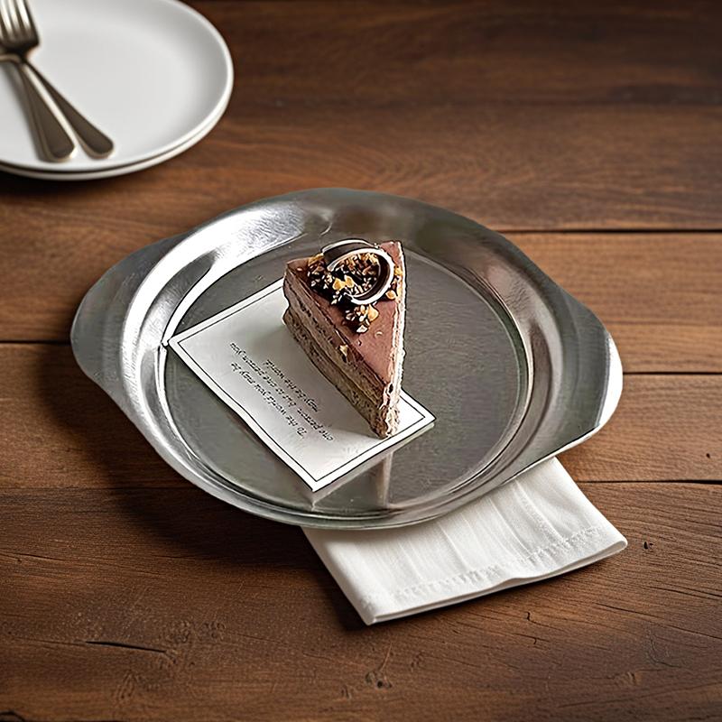 1PC Elliptical Plate Afternoon Tea Cake Treat Dish Round Plate Modern Salad Fruits Serving Tray Desserts Plate 15/18/21/23/26cm