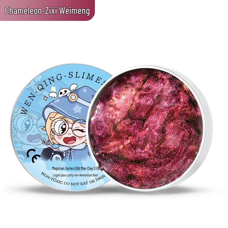 

Игрушка Жидкий Стеклянный Пластилин, меняющая цвет - Неньютоновская, Снятие стресса, Прыгающая глина