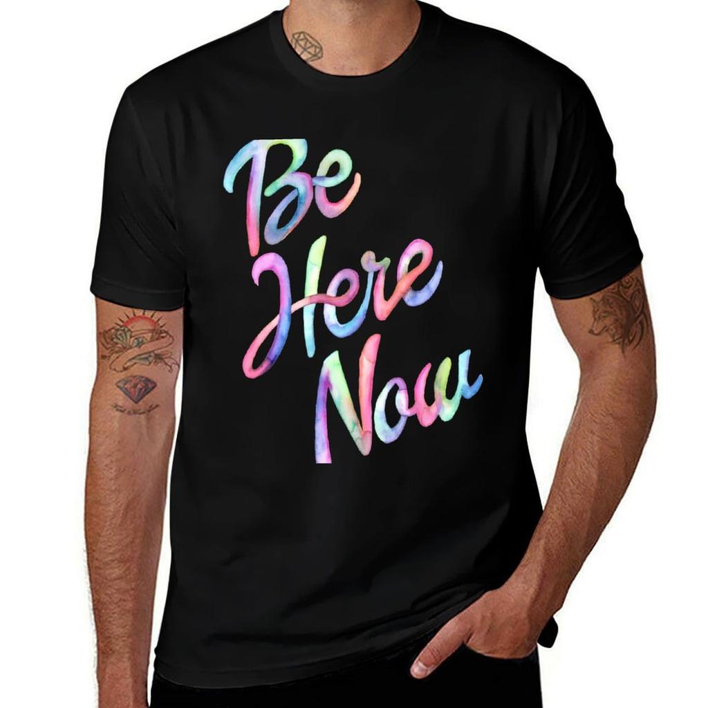 Be Here Now Watercolor Tshirt Quick Dry Travel Tshirt