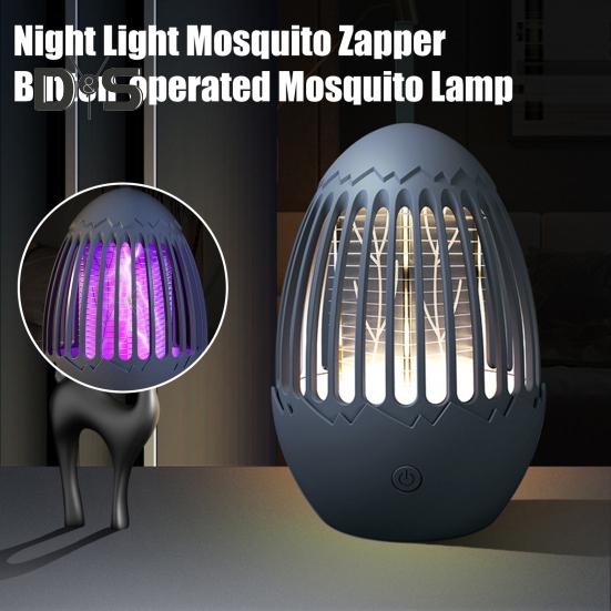 

Светодиодная лампа от комаров Fly Zapper, высоковольтная мощность, безопасная в использовании, малошумная, перезаряжаемая от USB, электрическая УФ-лампа от комаров Direct Power серый