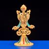 Tibetan Engraved Gold Eight Treasures Auspicious ,Tantric Alloy Handicraft ,Buddhism Home Desktop Altars Decorative ,8 Pcs ,1Set