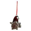 Silver Alloy Christmas Tree Decoration with Hanging Cord for Wreath Window Hook Holiday Tree Hanging Ornament for Home Display