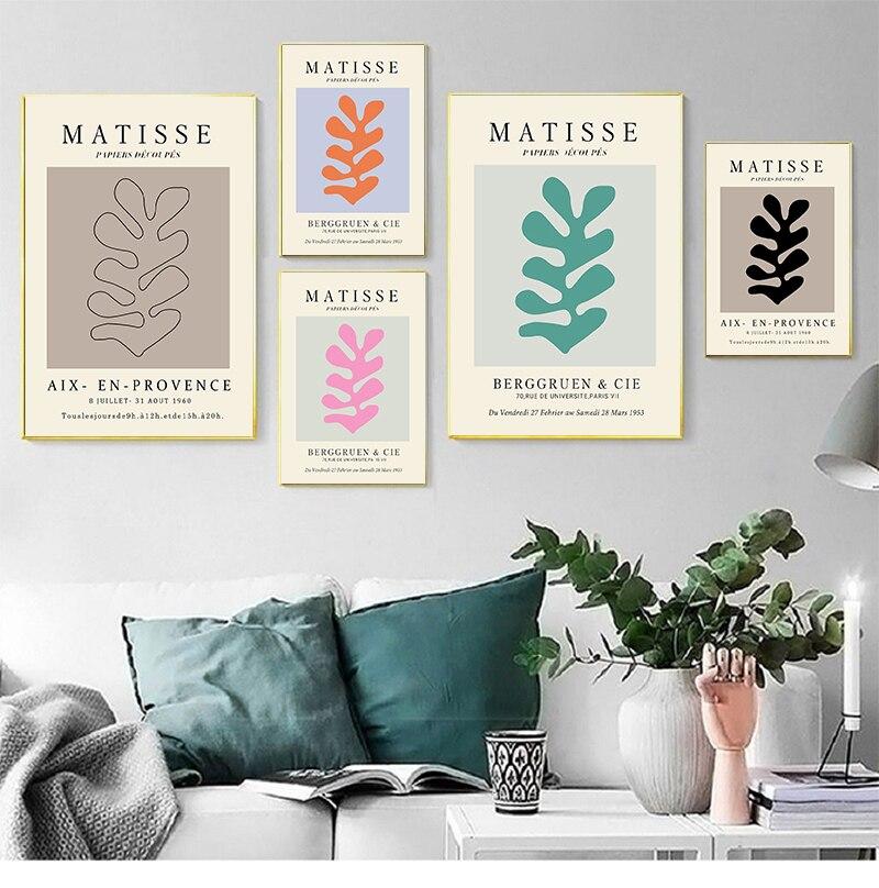 Henri Matisse Fashion Retro Modern Wall ART Posters And Prints Abstract Wall Canvas No FRAME