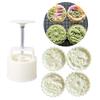 150g/200g Mondkuchenform Gebäckformen Mondkuchenstempel Handdruckwerkzeug Blumenform Kunststoffmaterial Backzubehör