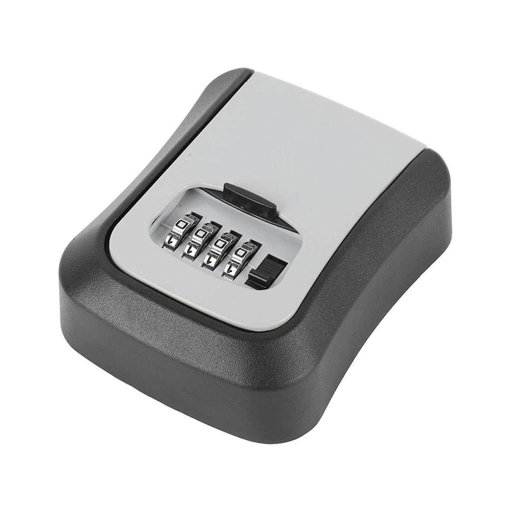 Key Lock Box Wall Mounted Resettable 4 Digits Combination Lockbox Waterproof Outdoor Key Hider for