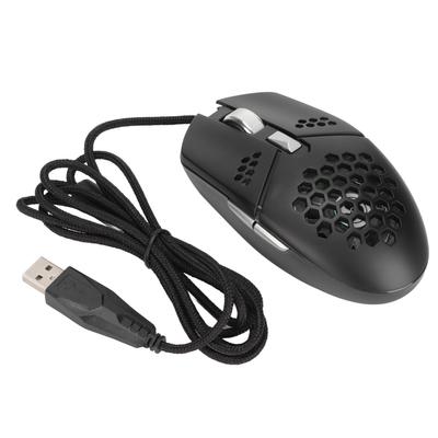 Mouse Gamer Com Fio 6 Níveis de DPI RGB 8000DPI Ergonômico Preto Mouse Gamer para Computadores de Mesa Laptop