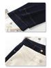 2025 New Dark Blue Tencel Petite Women’s Straight-Leg Wide-Leg Jeans for Spring and Autumn