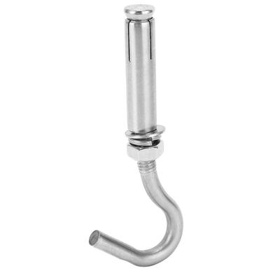 10pcs Heavy Duty Mounting Concrete Wall Hooks Open Cup Hook Heavy Duty Bolts  For Concrete