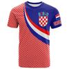 Croatian Flag Printed T-shirt Men's Crewneck Comfortable Summer Oversized 6XL Graphic Tees Men T Shirts High Quality Clothes