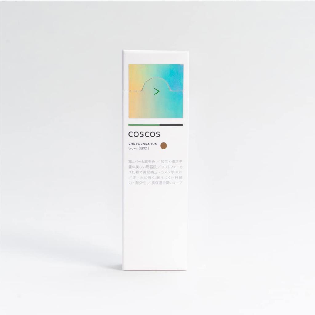 COSCOS UHD Foundation Brown Liquid Foundation with CICA Light Character Porcelain High Glowing Light Cosplay COSCOS (BR01) All-in-One Ingredients,
