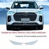 2Pcs Pre-Cut for Chery TIGGO 8 L 2025-2026 Car Clear PPF TPU Sticker Transparent Black Headlight Protective Film Accessories
