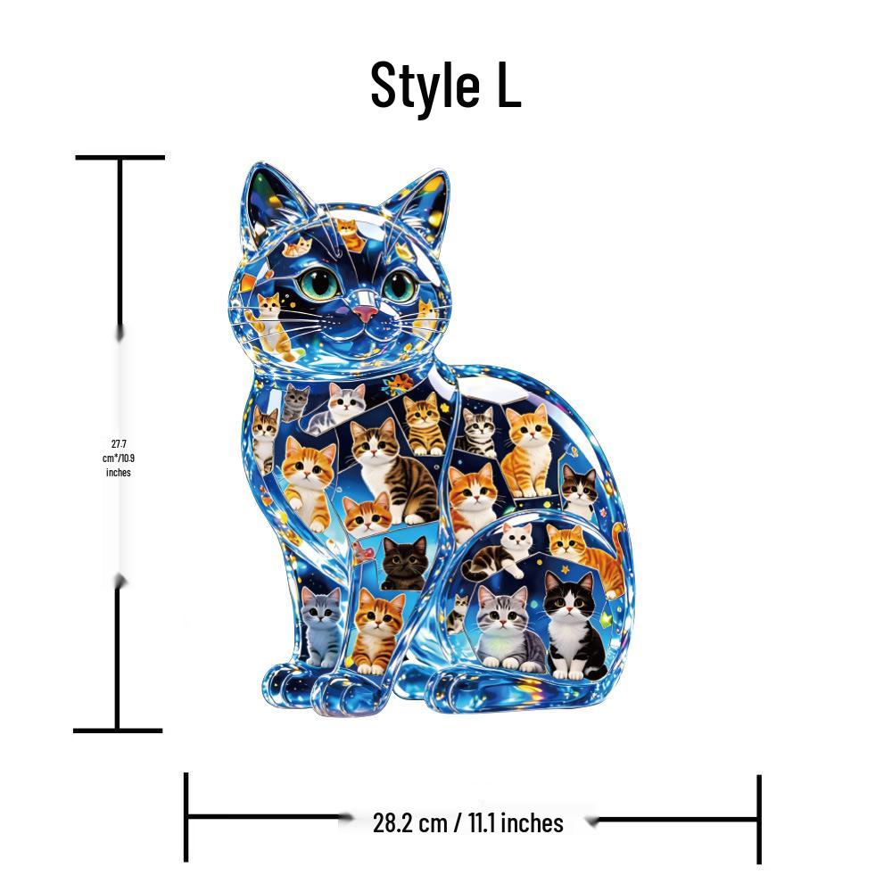 HOOLOOG Starry Sky Cat Wooden Puzzle & Piggy Bank Combo
