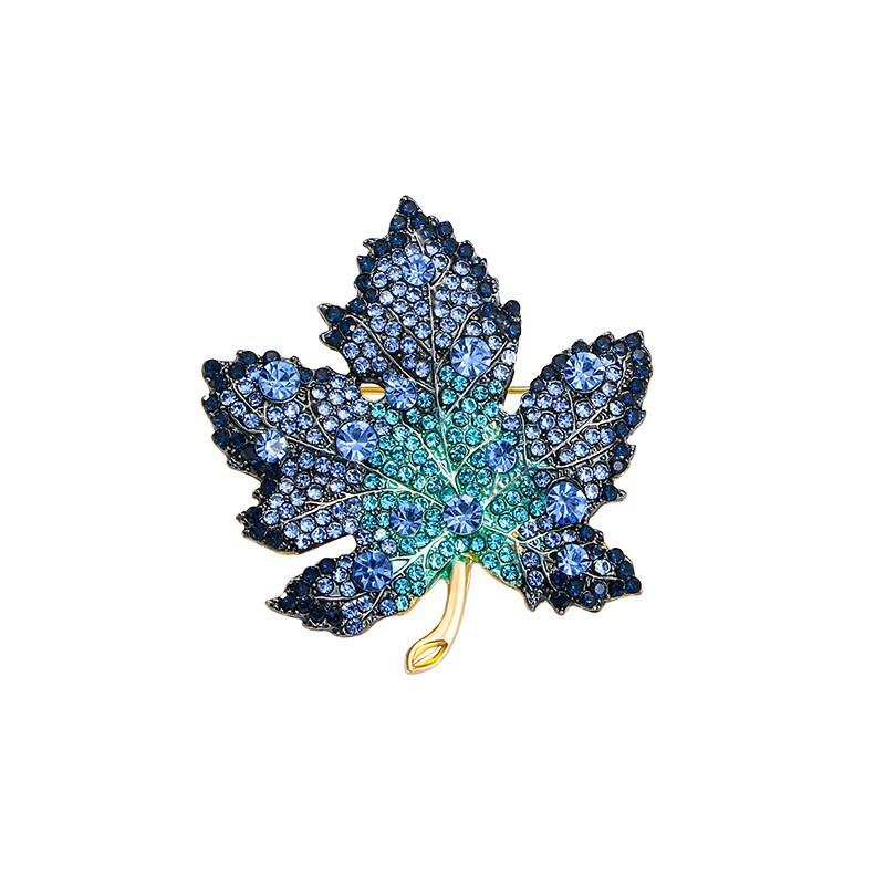 Exquisite Red Maple Leaf Breast Flower, High-End Temperament Suit Pin, Women'S Luxurious Versatile Accessory