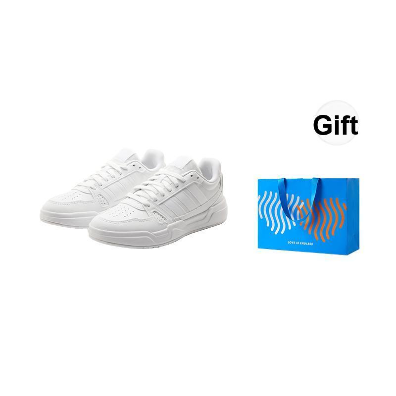 Adidas Lite Baller Pu Sports Comfortable Versatile Low-Top Skate Shoes Unisex Sneakers White JS4358