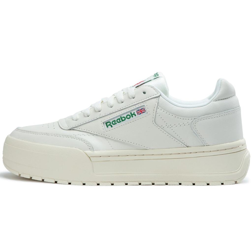Reebok Club C Megacourt Comfortable Versatile Thick Sole Sneakers Unisex Sneakers White 100221376