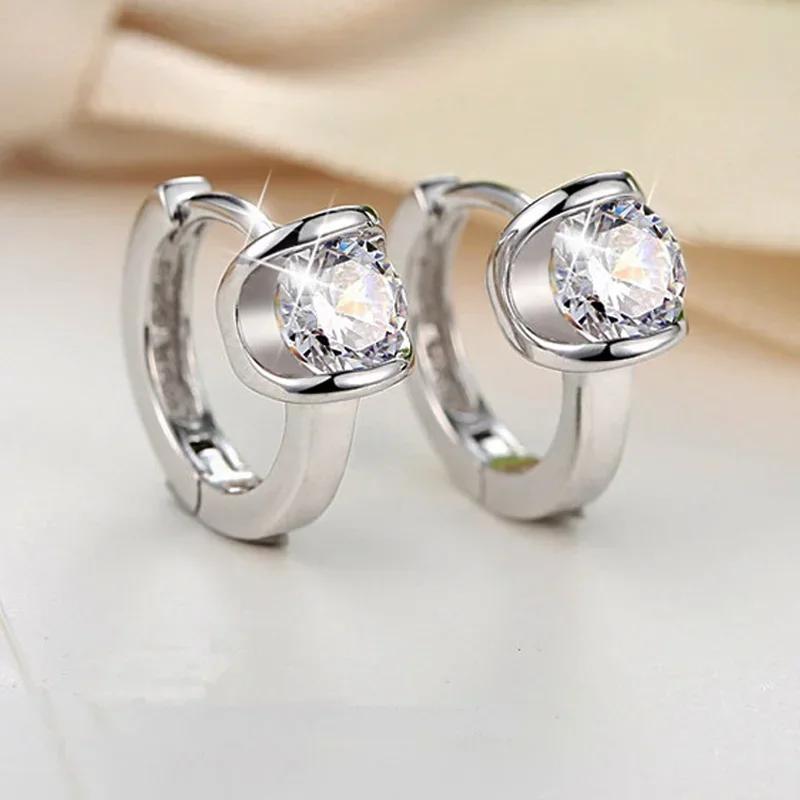 Fashionable Small Fresh Earrings Ins Style Personalized Mosonite Sparkling Light Luxury Jewelry Headpiece For Women