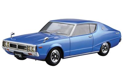 Aoshima Bunka Kyozai The Model Car Series 49 Nissan KGC110 Skyline 1974 Plastic Model Kit Co., Ltd. 1/24 No. HT2000GT-X