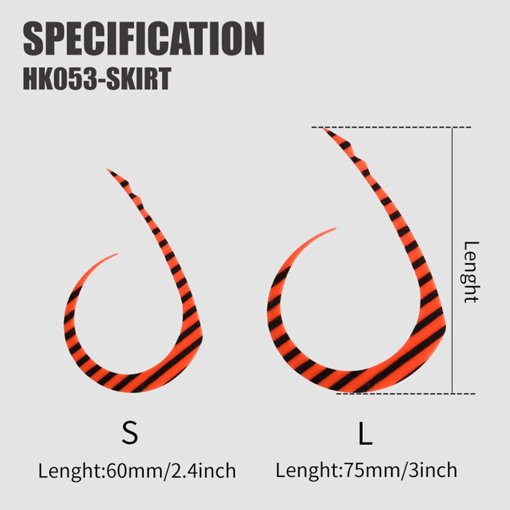 1 Set Soft Spare Swing Tail Colored Silicone High elastic Silk Skirt Soft Tairaba SpareTie Inchiu Jig Lure fishing Accessories