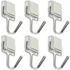 Square Strong Magnet Magnetic Hooks Multi-Purpose Storage Hook Home Kitchen Bar Storage Hooks Key Storage Hooks Bathroom Hangers
