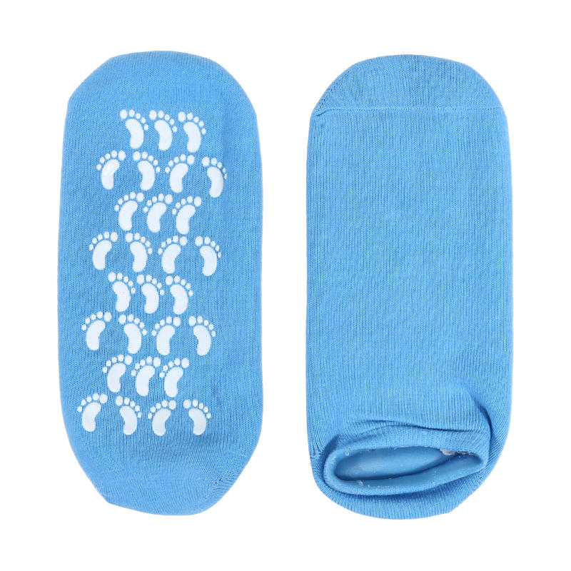 Reusable Cotton Gauze Gel Foot Care Socks for Deep Moisturizing Cracked Heel Overnight Day or Night Use Socks