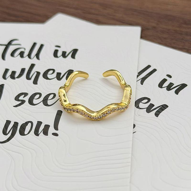 Medieval Vintage Simple Plain Ring Narrow Version French Retro Brushed Ring Irregular Geometric Personality Ring Woman