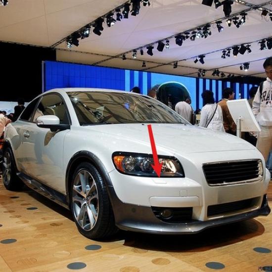 Painted for Volvo C30 2006 2007 2008 2009 Front Bumper Headlight Washer Cover