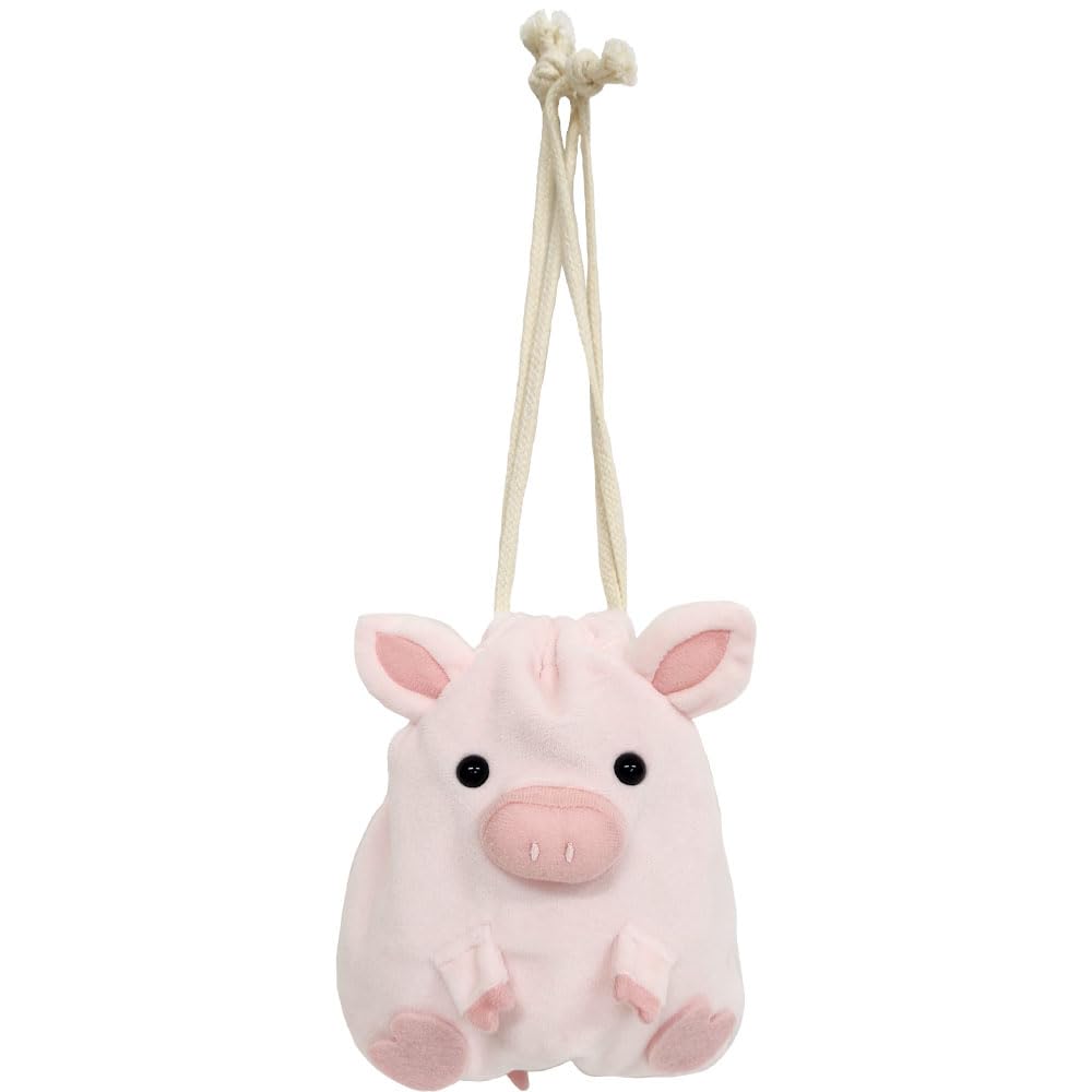 BESTEVER Mild Animal Drawstring Pouch Pig 52019