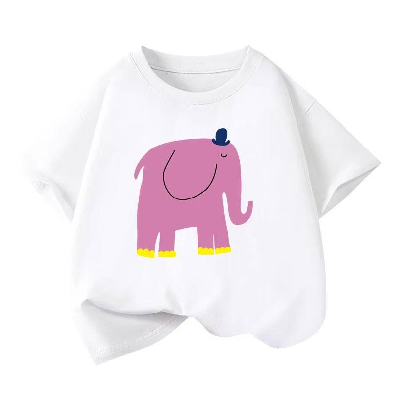 Girls T-shirts Short-sleeve Blouse for Kids 2025 Summer Spring Teenager School Tees Cotton Children Outfits Toddler Outerwear