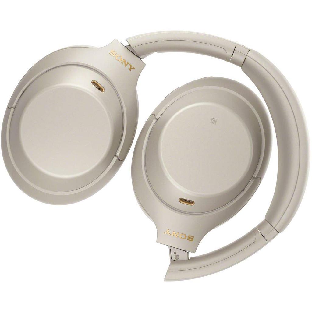 Refurbished Sony SM Wireless Headphones with Amazon Up To 30 Hours of Continuous Headphones with Silver WH-1000XM4 Noise-Canceling LDAC, Alexa,