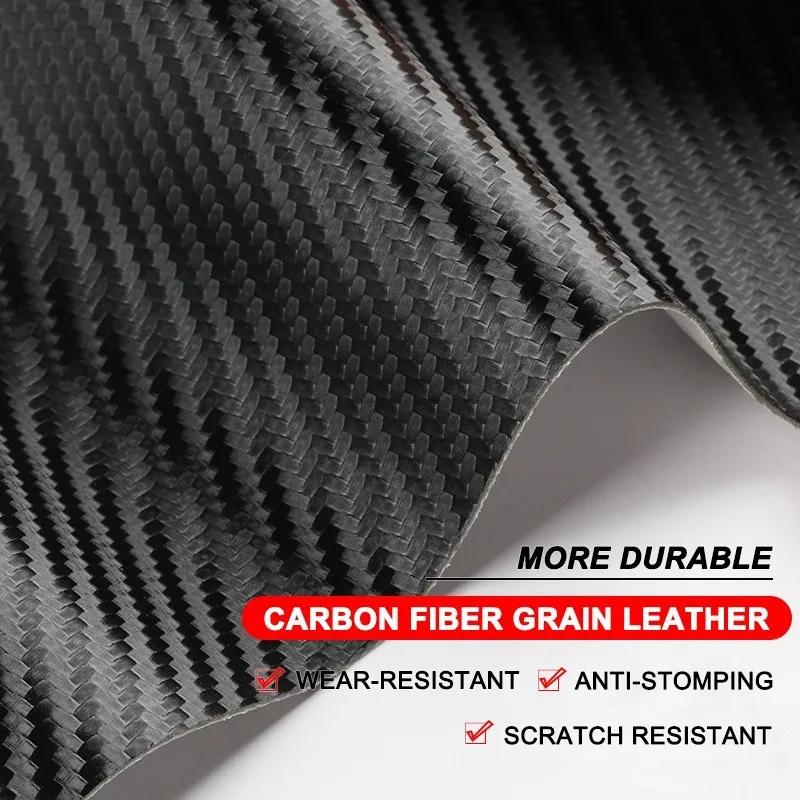 HINB3 Carbon Fiber Car Door Sill Protector Stickers For BMW M E46 E90 E60 F30 E39 F10 F20 E87 E36 F20 F30 1 2 3 5 7 Series X1 X3 X5 X7