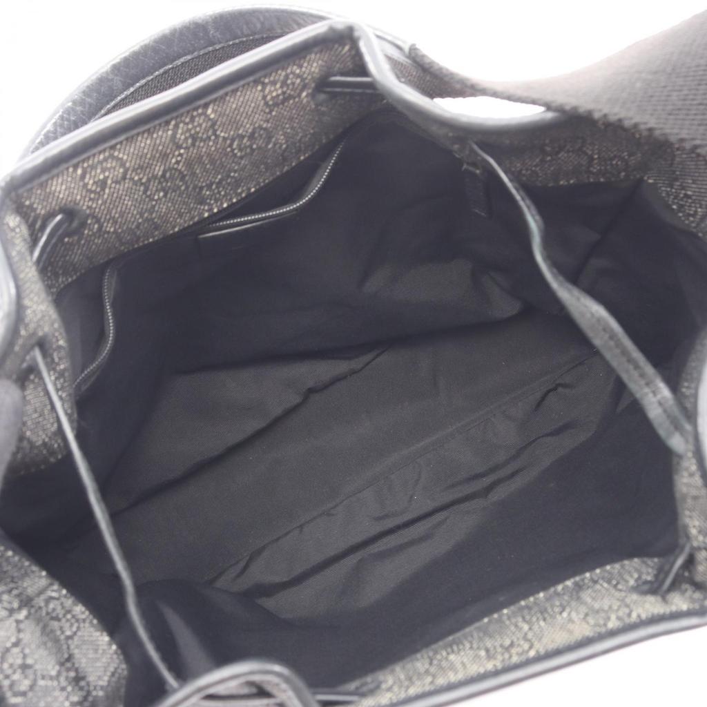Used GUCCI GG Pattern Shoulder Bag 92732 Canvas Leather Black Used Women