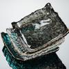 Square Glass Plate Phnom Penh Irregular Fruit Plate Small Snack Plate Living Room Decorative Plate Glass Crystal Plate Tableware