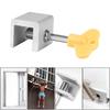 10-1Pcs Aluminum Alloy Window Lock Stopper Sliding Window Anti-theft lock Window Sliding Door Baby Kids Child Safety Doors Lock