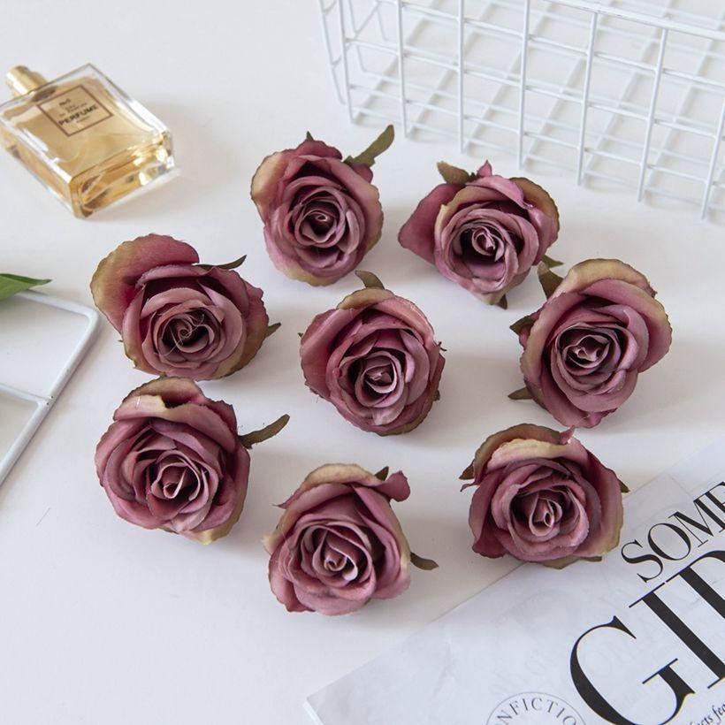 

50/100 шт. Искусственный цветок шелковая роза дом улица сад защита от УФ лучей Рождество Свадьба фестиваль Декоративная гирлянда Сделай сам подарок 50pcs