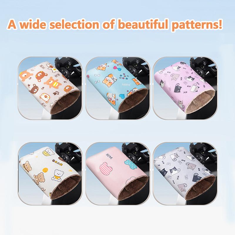 2Pcs Winter Outdoor Motorcycle Handlebar Gloves Winter Hand Protector Windproof Liner Warm Motorbike Scooter Handle Cover Gloves