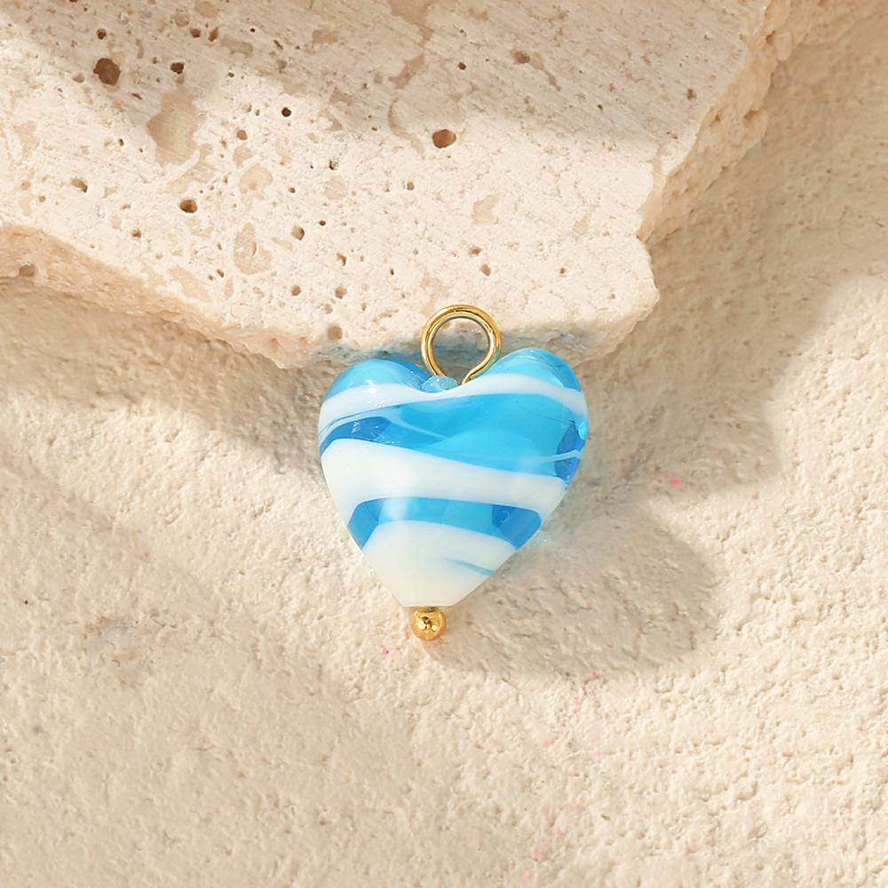 Colorful Ceramic Palm Eye Heart Snowman DIY Jewelry Accessories