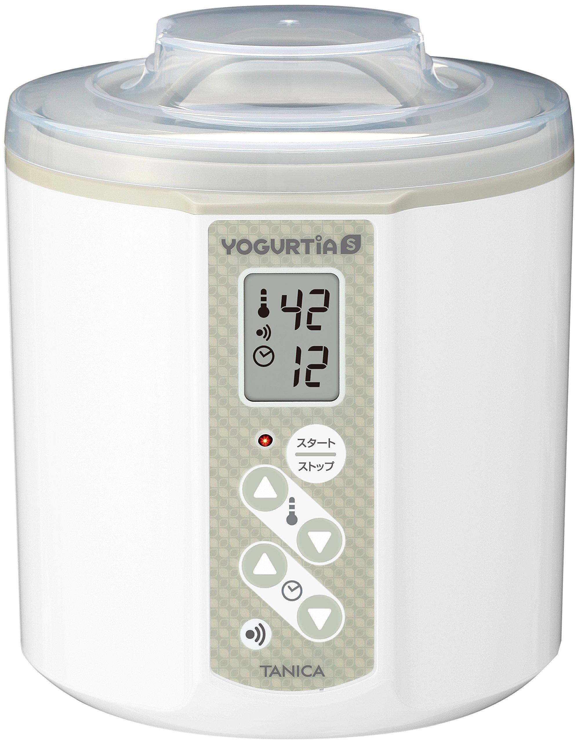 

Tanica Electric Yogurt Maker, Yogurtia S, 1200ml, YS-01 (White), with Temperature Control (25-70°C), Timer, and Buzzer